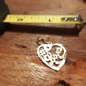 14 K #1 Lover Pendant
